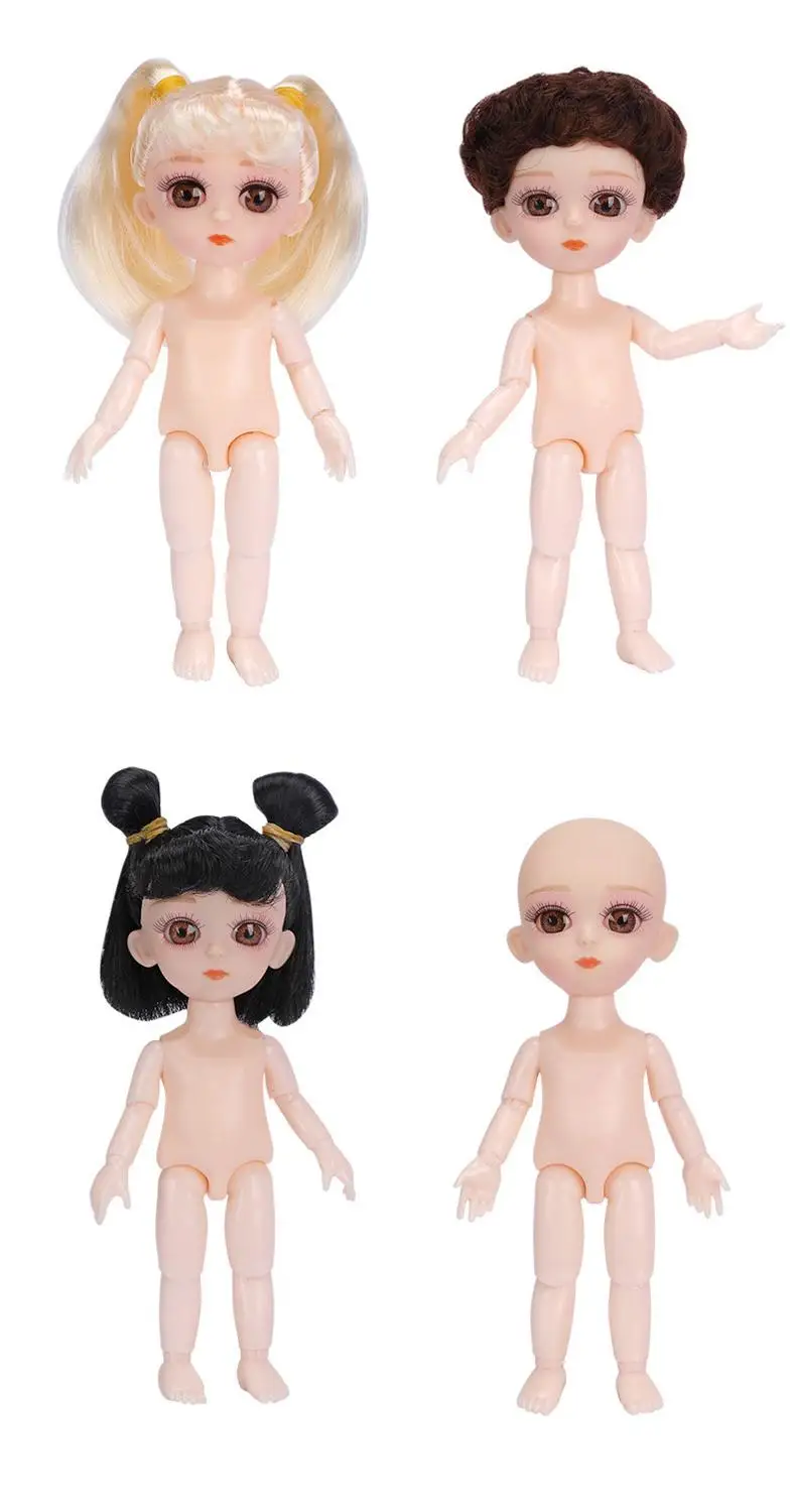 Новая 3D кукла для глаз BJD 16 см 13 шарнирное тело Болл макияж белые мышцы голый