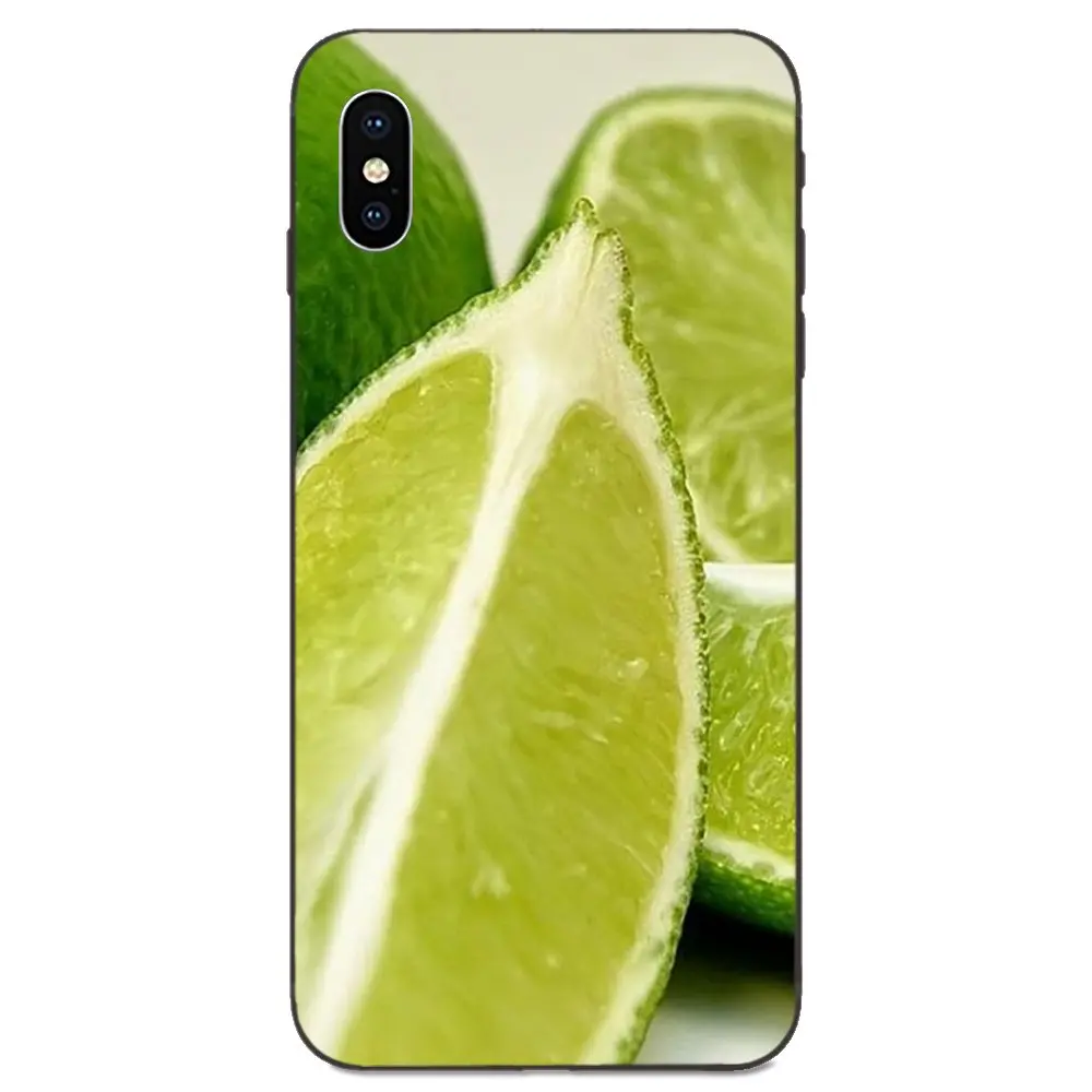 Модный чехол для телефона из ТПУ Apple iPhone 4 5 6 6S 7 8 11 Plus X XS Max XR Pro фрукты зеленый лимон