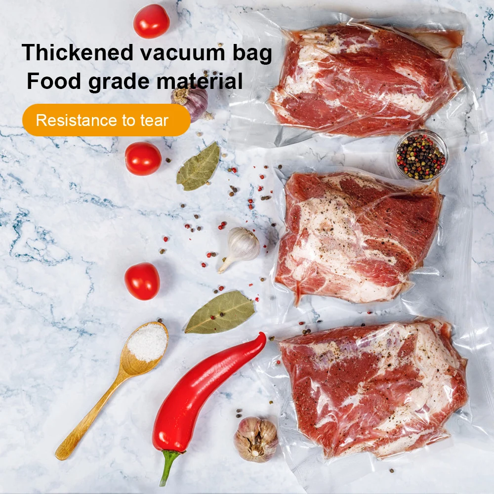 2 рулонных пакета вакуумных упаковочных пакетов для упаковки пищевых продуктов