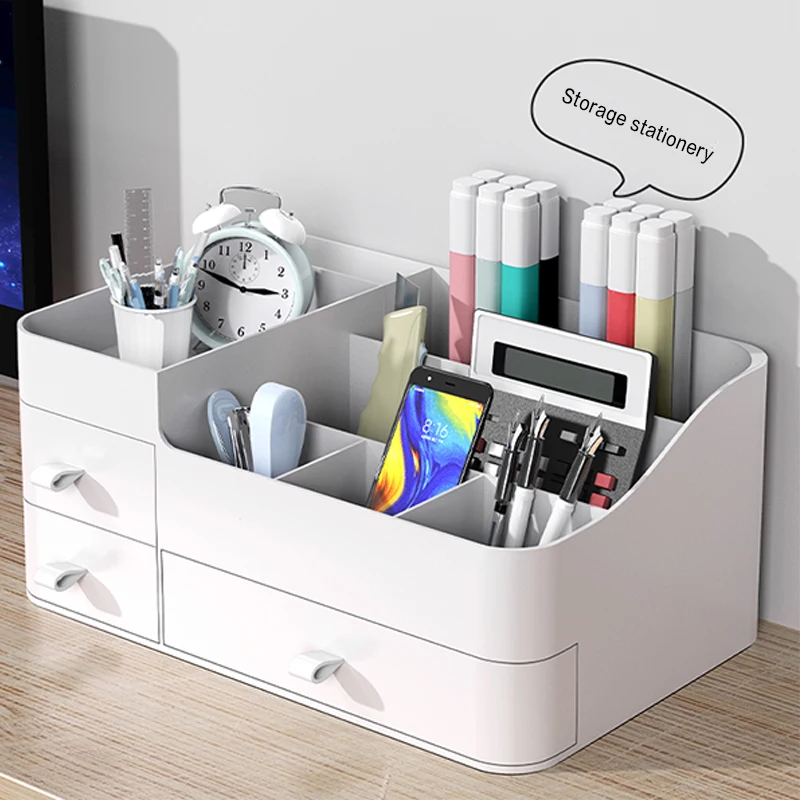 

Makeup Organizer For Cousmetic Jewelry Holder Container Bathroom Storage Box Nail Polish Lipstick Drawer Case Large Capacity