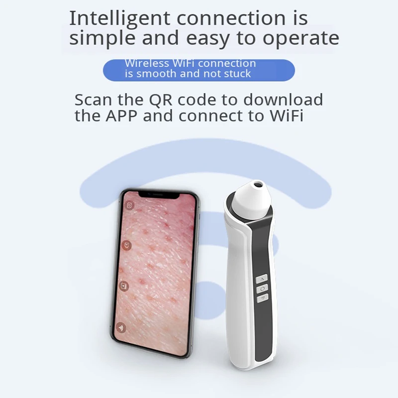 Вакуумный прибор для чистки пор с USB зарядкой 500 раз увеличения|Устройство ухода