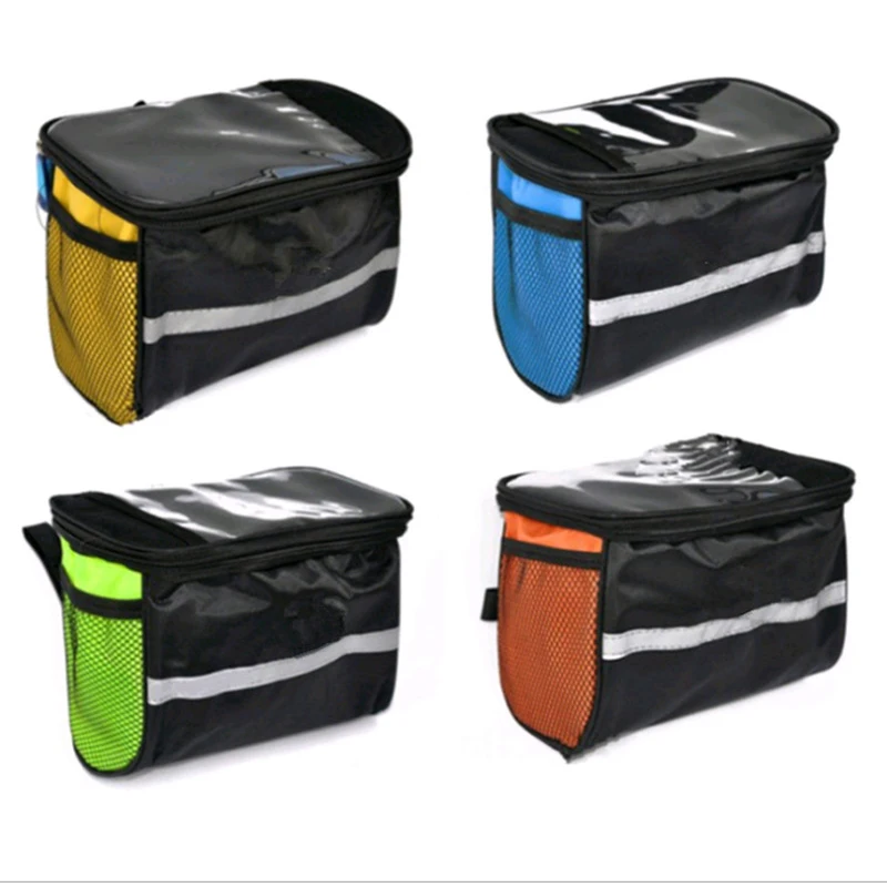 Bike Hiking MTB Front Frame Waterproof Riding Cycling Handlebar Bag Bicycle Tube Pocket Pack Travel Basket Waist | Спорт и