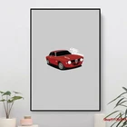 Плакат Alfa Romeo Giulia Sprint GTA, домашнее настенное искусство, холст, печать, для дома, офиса, отеля, квартиры, гостиной, декоративная живопись