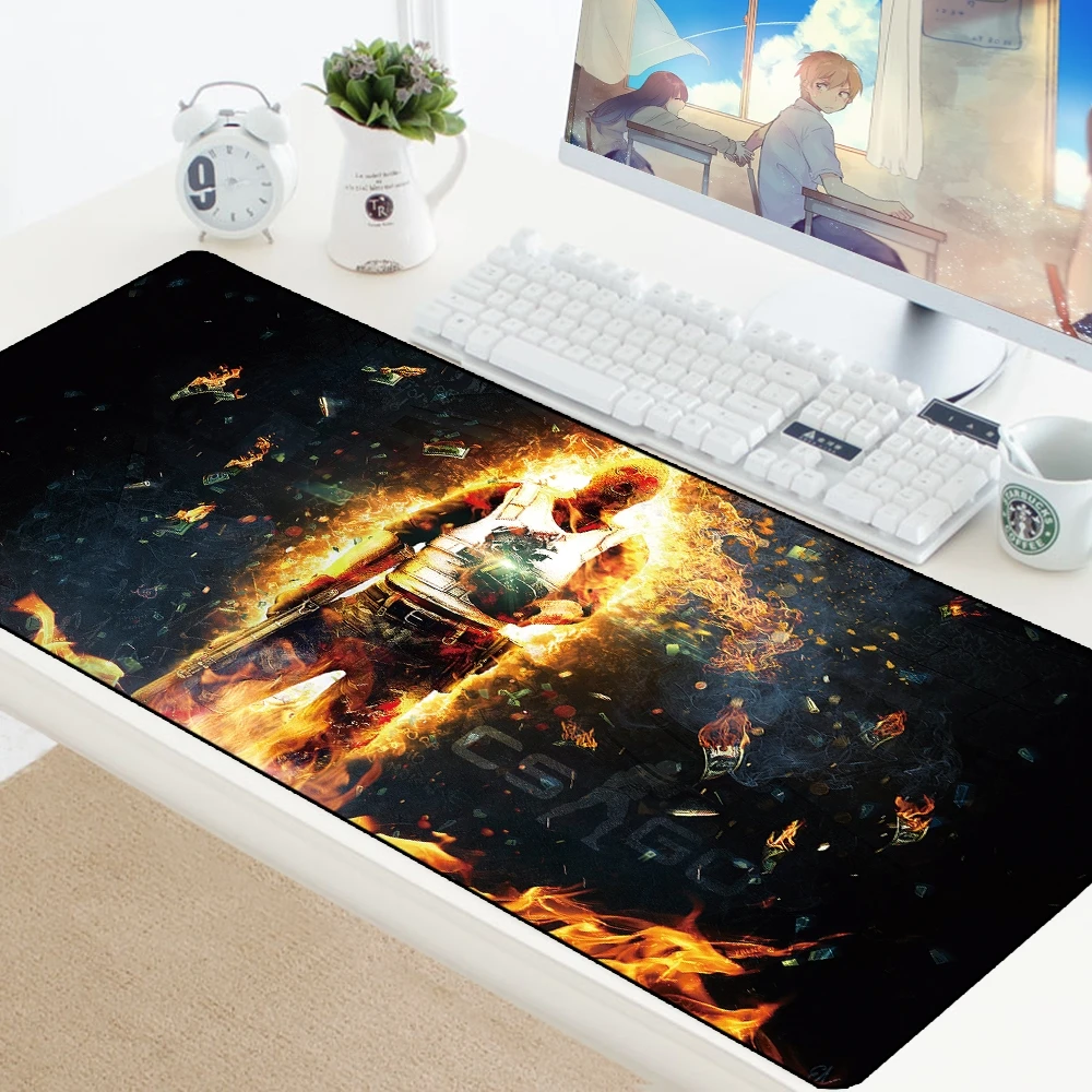 Коврик для мыши игровой большой размер CS GO Hyper Beast Gamer XL XXL компьютерный коврик Csgo