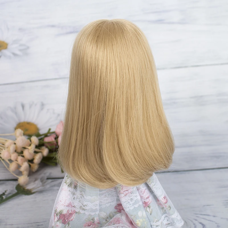 1/6 парик для куклы bjd из мягкого волокна вьющиеся золотые волосы аксессуары кукол
