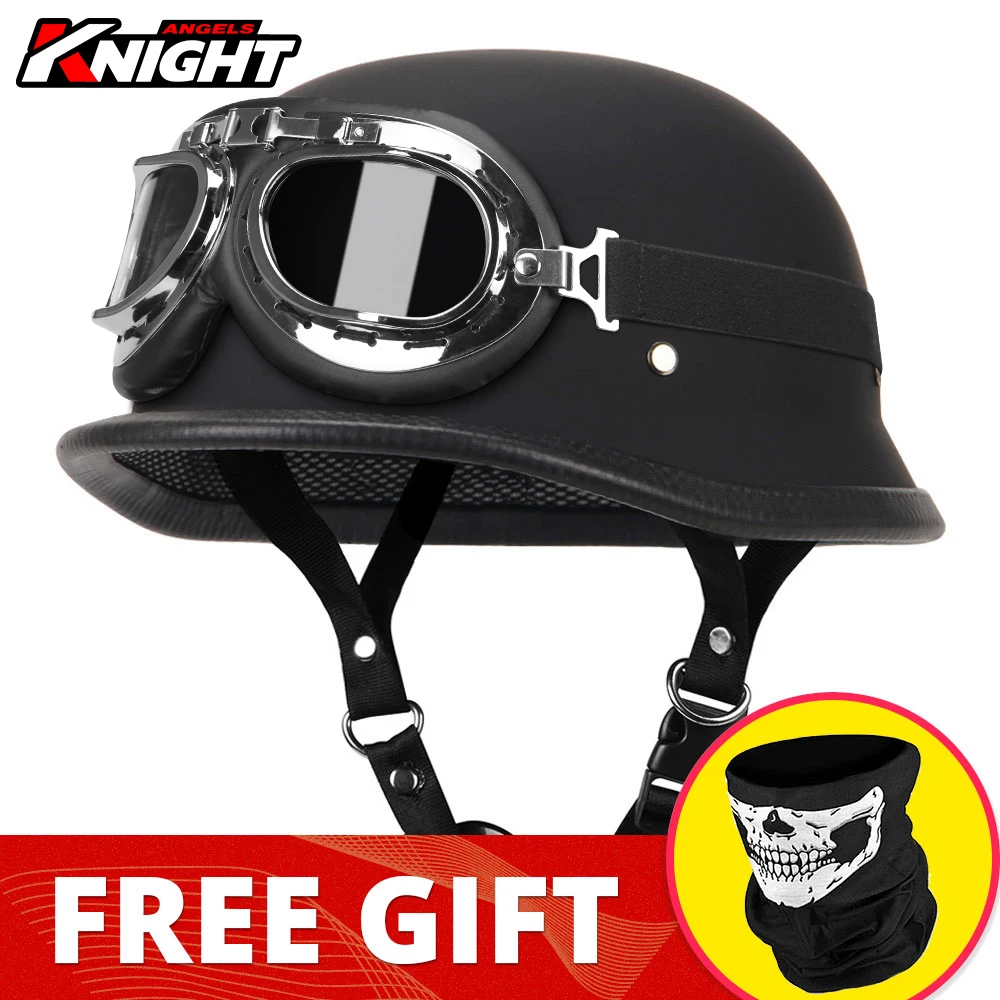 Мотоциклетный шлем Casco мото в ретро-стиле с открытым лицом немецкий кожаные