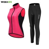 wosawe pro team cycling windproof clothing female long sleeve bicycle jersey sport mtb wear quick dry breathable road bike cloth