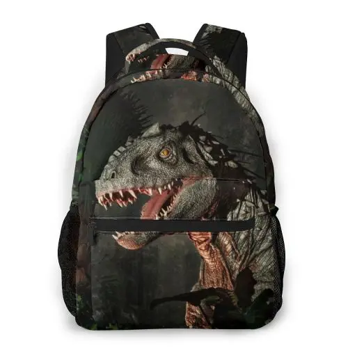 

Dinosaur Canvas Backpack Children Customized Dino Mochila for Teenager Boys Girls Fashion Free Dropshipping Escolar Laptop 2020