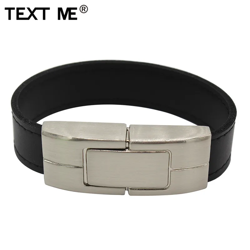 Флэш накопитель usb TEXT ME черный коричневый кожаный флэш 2 0 4 ГБ 8 16 32 64 накопитель|USB