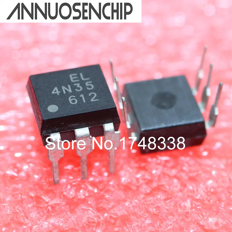 10 шт 4n35 DIP6 оптопары транзистор 30 в новый EL4N35