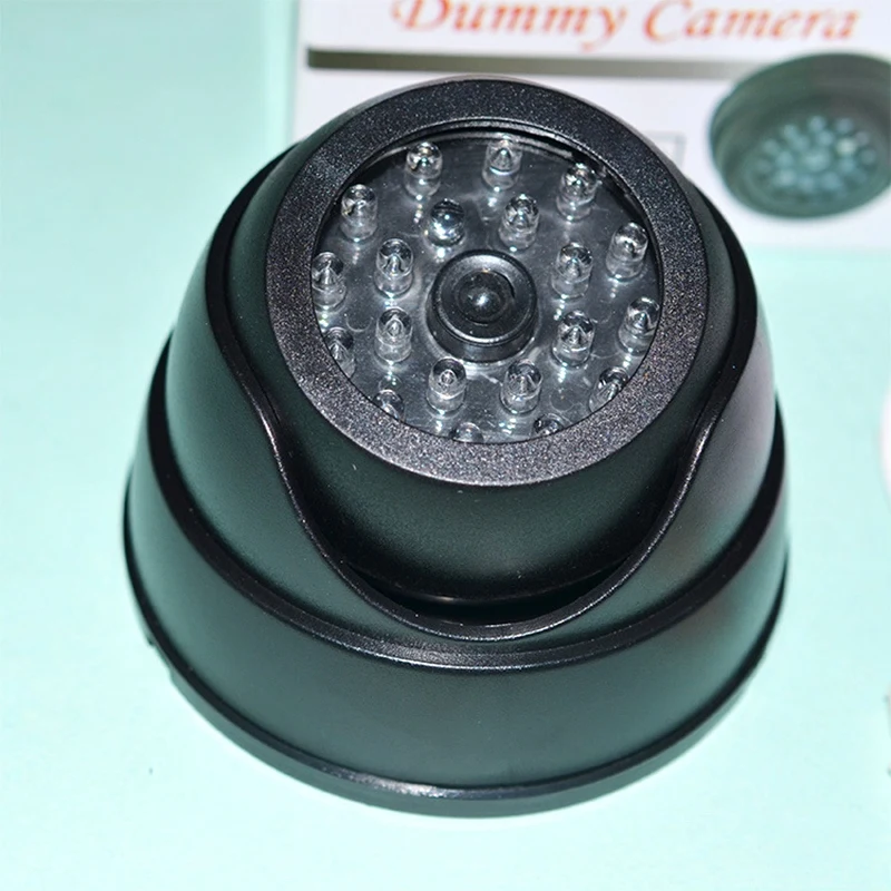 Outdoor Cctv Fake Simulation Dummy Camera Home Surveillance Security Dome Mini Flashing Led Light Black | Электроника