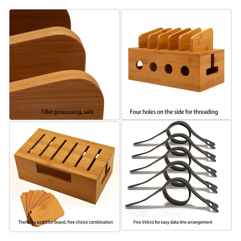 

Cable Storage Box Power Strip Case Anti Dust Socket Organizer Safety Desktop Network Line Storage Bin Charger Wire