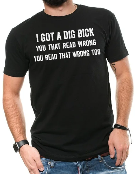 

Забавная футболка с надписью «I has A Dig Bick»