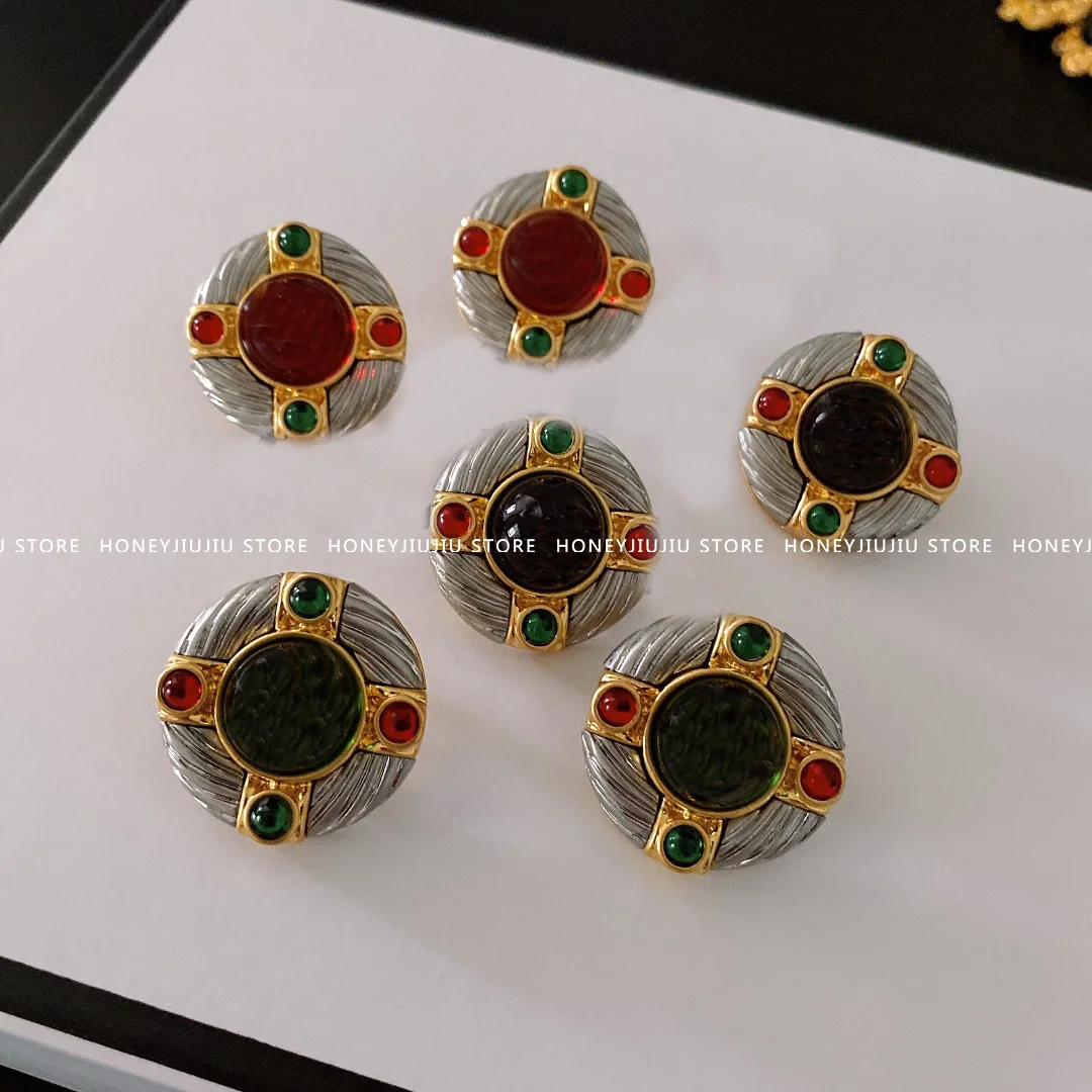 

Женские винтажные серьги в стиле бохо, золотистые круглые серьги известного французского бренда, роскошные модные дизайнерские украшения ...