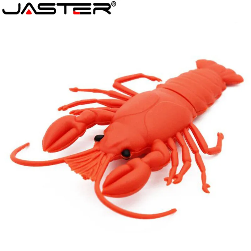 Usb флеш-накопители JASTER с креветками Милая модель животными Флешка usb 2 0 16 ГБ 32 64 Гб