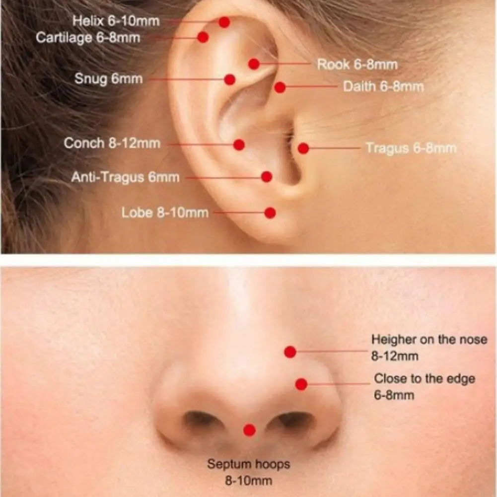 HobbyLane пирсинг кольцо серьги маленький обруч носовая перегородка Пирсинг