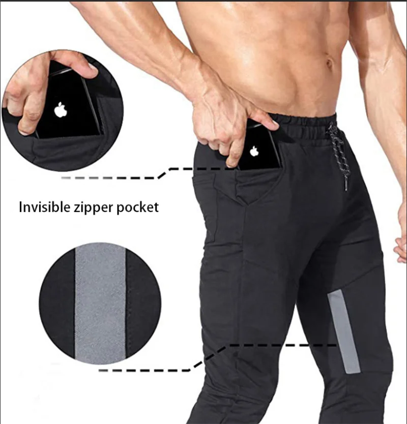 Новинка 2020 спортивные штаны для бега мужские тренажерного зала Модные