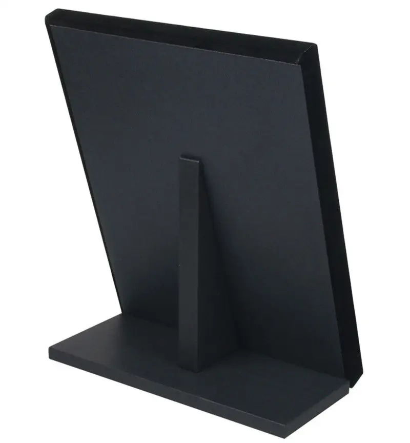 Черный бархатный L образный держатель для кольца на палец подставка ювелирных