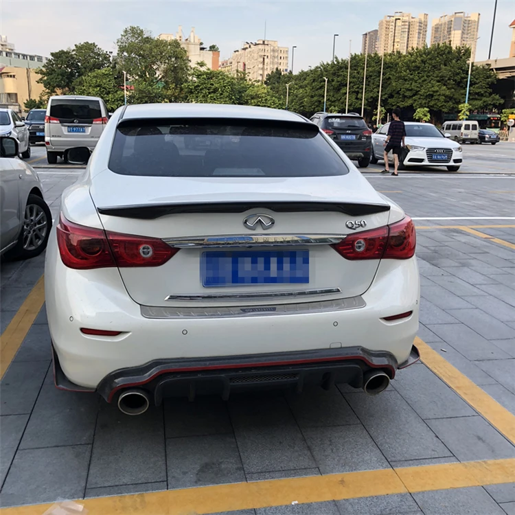 Спойлер для Infiniti Q50 автомобильный спойлер из углеродного волокна заднего крыла