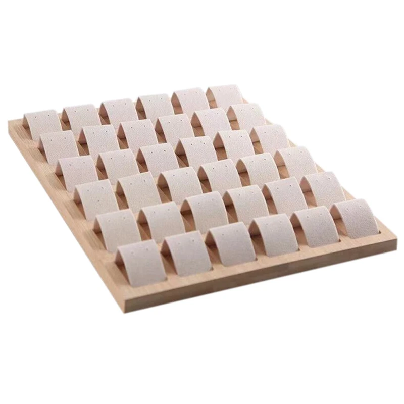 

Earring Card Velvet Artificial Leather Bamboo Earring Display Card Holder Jewelry Accessories Display