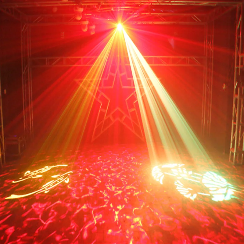 СВЕТОДИОДНЫЙ Воды Волна гобо Строб лазерное воздействие светильник с DMX пульт