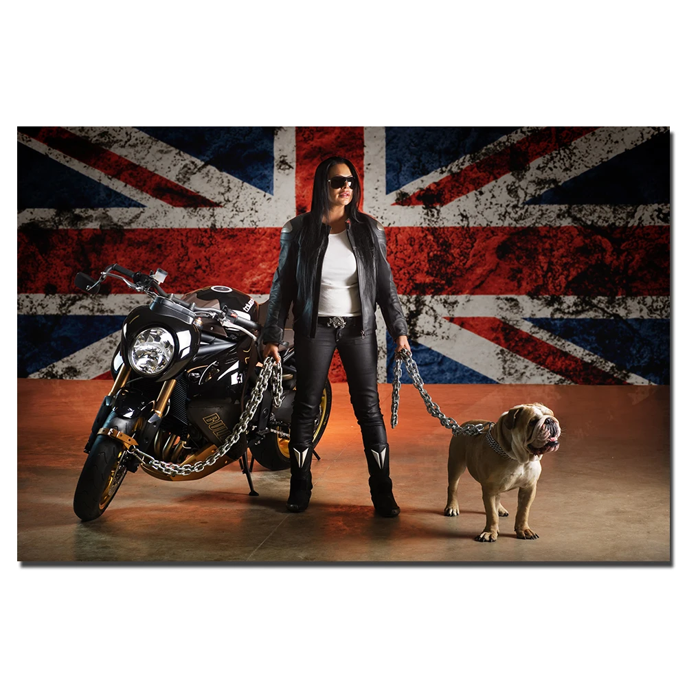 Скоростные настенные постеры с тройным мотоциклом тканевые принтом для