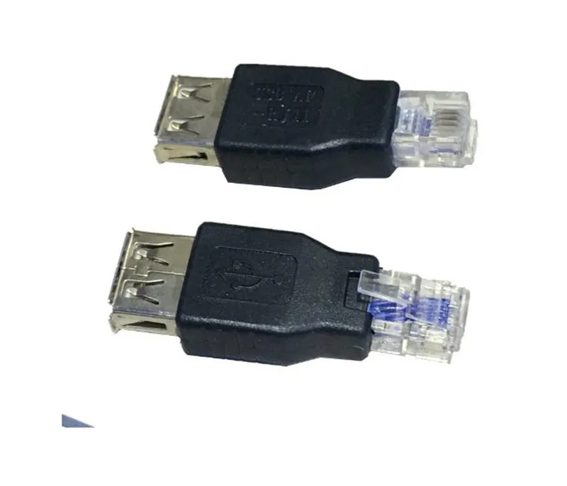 USB 2,0 A Женский к RJ11 4Pin 6P4C мужской Ethernet телефонная сеть разъем адаптера