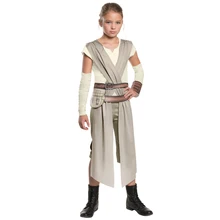 Child Classic Star Wars Jedi Warrior The Force Awakens Rey Fancy Dress Girls Movie Charater Carnival Cosplay Halloween Costume