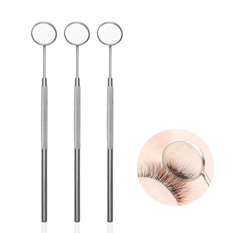 

Makeup Mirror For Checking Eyelash Extension Professional Stainless Steel Dental Mirror Removable Makeup Beauty Tools