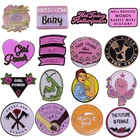 Женская эмалированная брошь K1987, металлическая брошь с розой, значок на воротник, 1 шт.