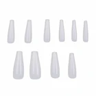 500 шт французские балетные накладные ногтиC кривые накладные ногти прозрачныеНатуральные Цветные салонные накладные ногти принадлежности для ногтей инструмент для красоты ногтей