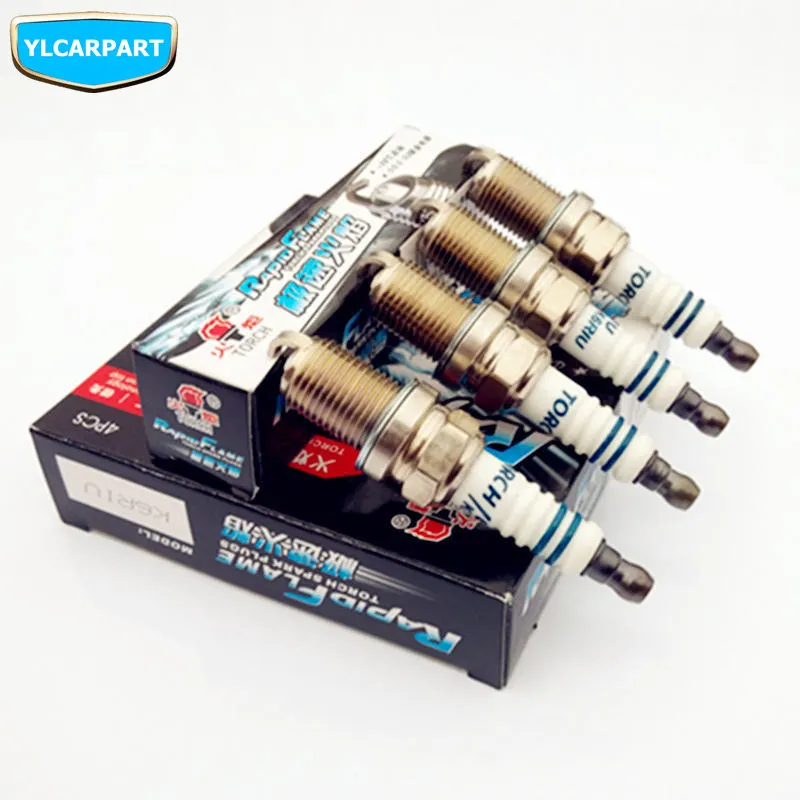 Автомобильные Иридиевые свечи зажигания/автомобильная свеча 4 шт./лот для Geely MK1 MK