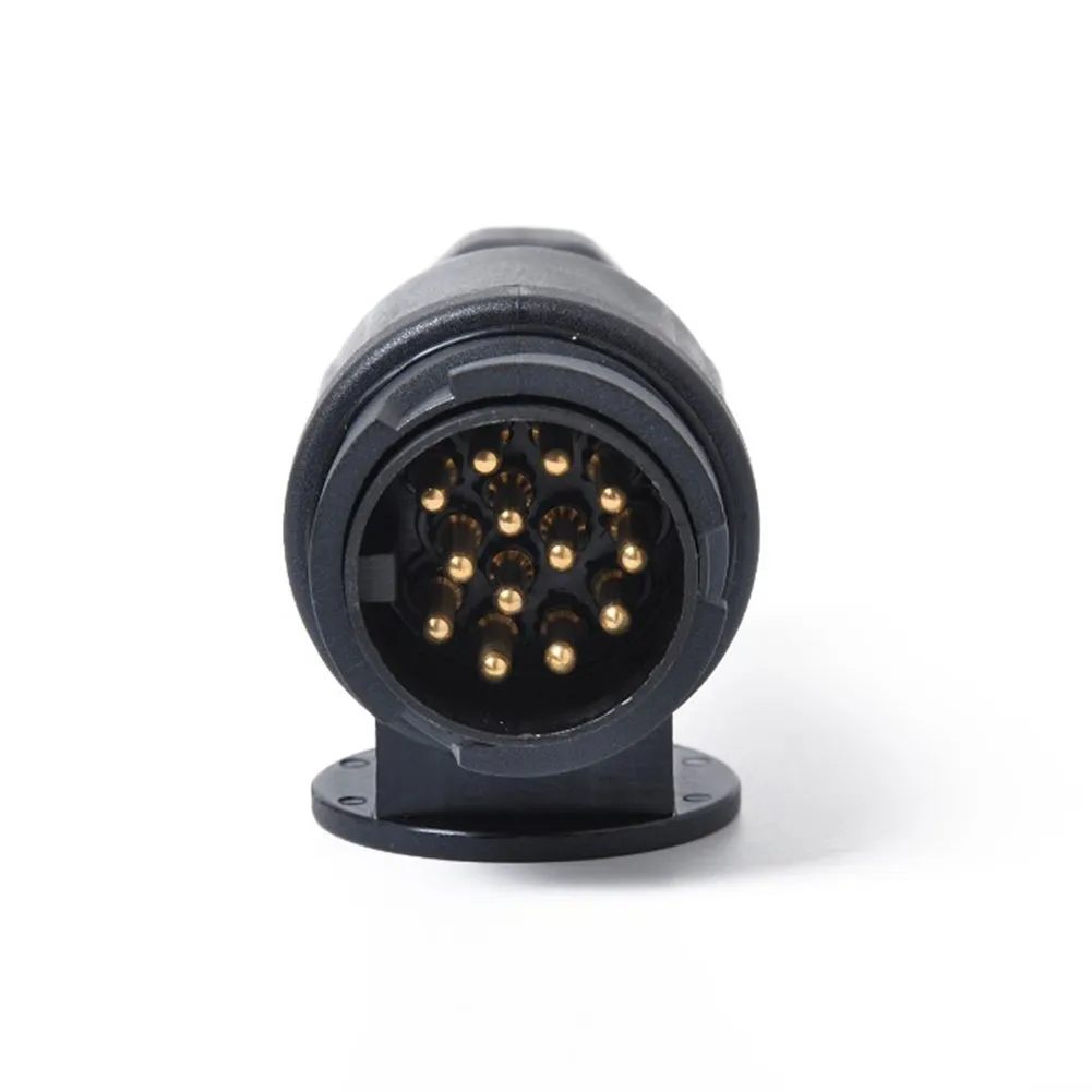 

13 Pin Towbar Electrics Socket Black 12V Euro Plug Caravan Towing Trailer Electric Socket Plug Connector