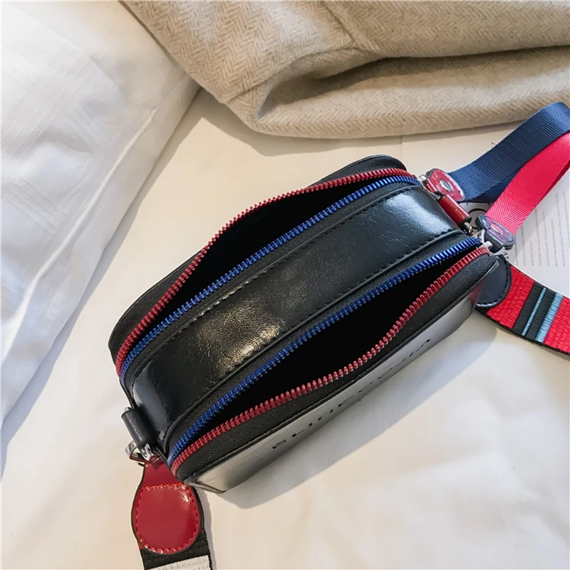 

Handbag Women's New Shoulder Bag bolsa Fashion Small Square Bag Wide Strap Black bag crossbody bags for women bolsos mujer 2021