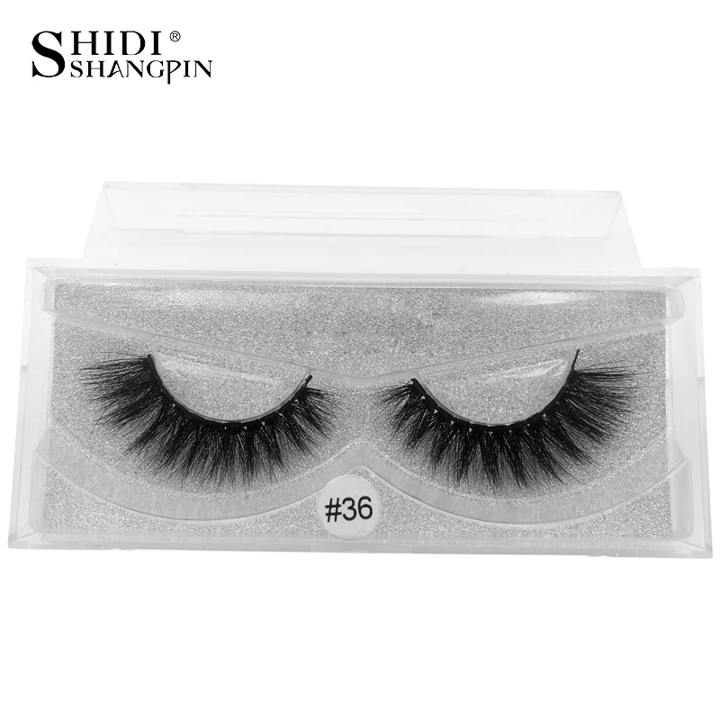 

SHIDISHANGPIN natural long 3d mink eyelashes hand made false eyelash 1 pair 3d mink lashes makeup false eyelash faux cils cilios