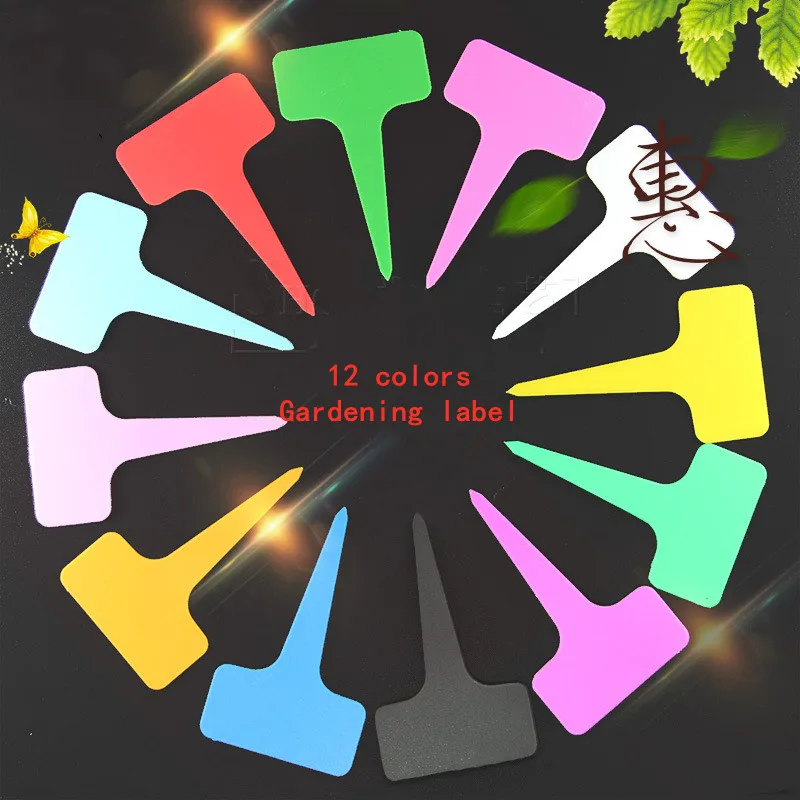 100 шт. Т-образные утолщенные этикетки для растений садовые цветы маркеры в