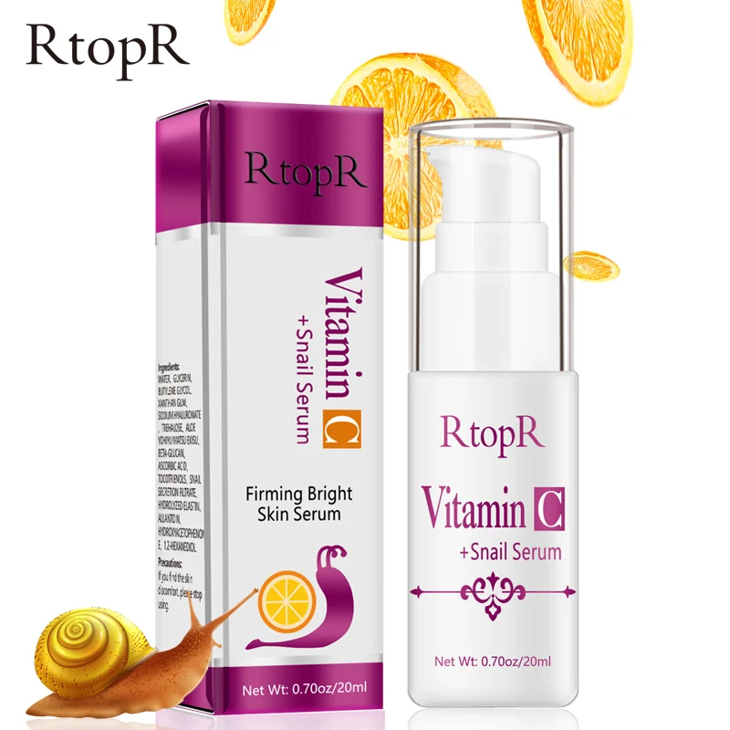 

Vitamin C Snail Repair Serum Anti Wrinkle Firming Bright Skin For Face Ance Treatment Snail VC Collagen Serum Facial care