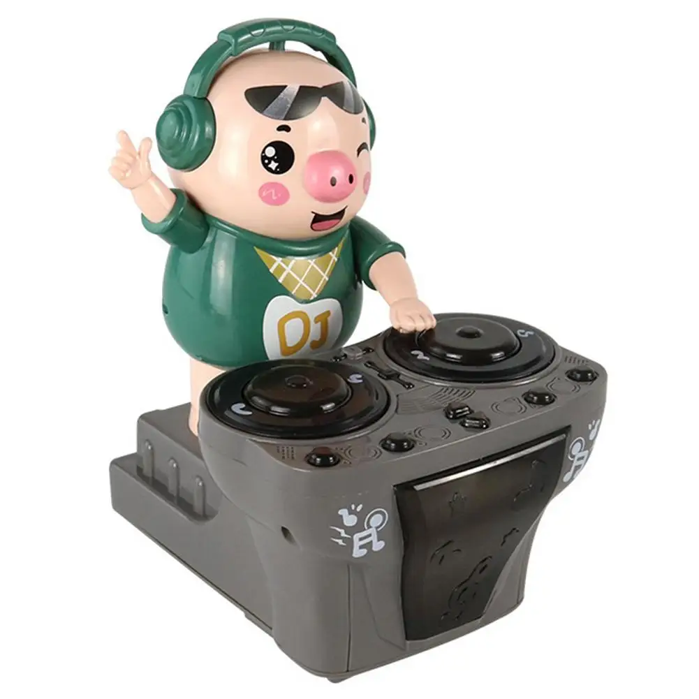 

Baby Musical Toys Party DJ Pig Doll With Musical DJ Station Electric Toys Kids Funny Electric Musical Dancing Pig Toy With Light