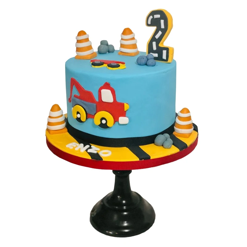 Полубуксировочный грузовик силуэт помадка украшенный кекс Топ печенье резак