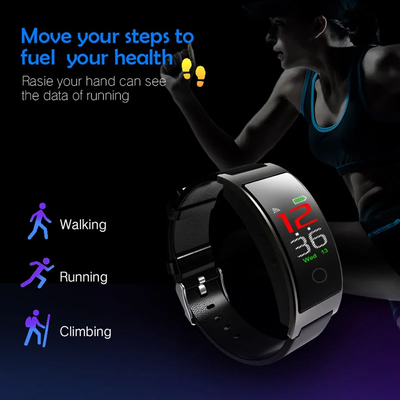 Смарт браслет CK11C смарт 0 96 IPS Цвет Экран крови Давление сердечного ритма smartband для