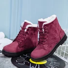 Женские Плюшевые Ботинки на каблуке, теплые ботинки до щиколотки, Размеры 35-44, для осени и зимы, 2020