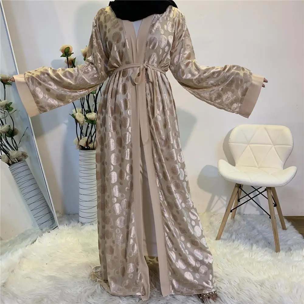 Высококачественное красивое женское скромное модное бархатное платье с