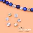 S925 Стерлинговое Серебро инкрустированное цирконием в форме цветка разделитель бисер темперамент универсальное ожерелье на руку