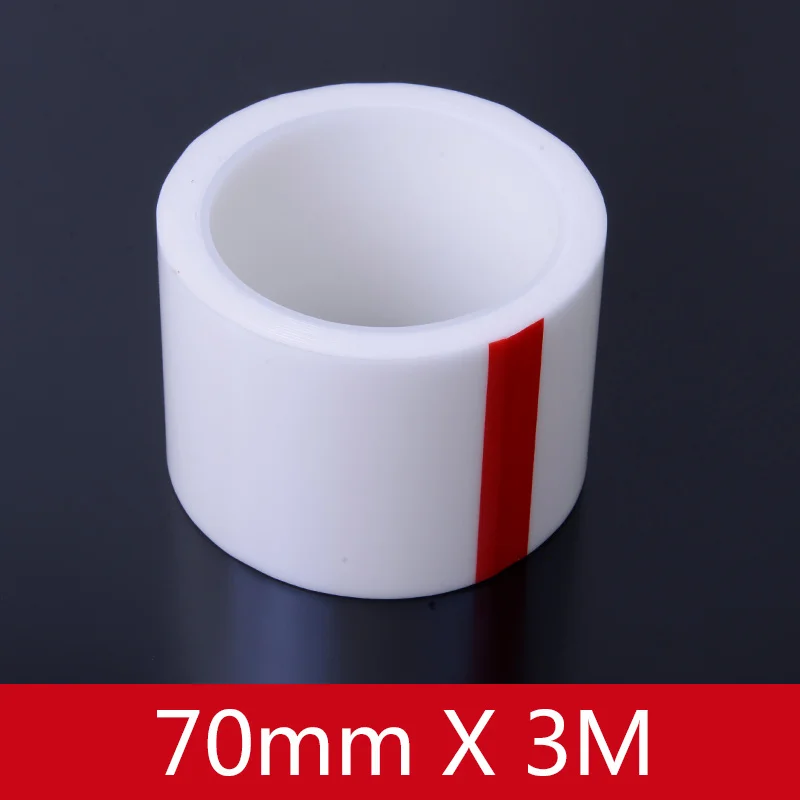 White70mmX3M Автомобильные наклейки на порог, полосы бампера, автомобильные защитные наклейки, нано-лента, виниловые аксессуары, Автомобильный багажник, автомобильный порог, полный корпус - Цвет: White70mmX3M
