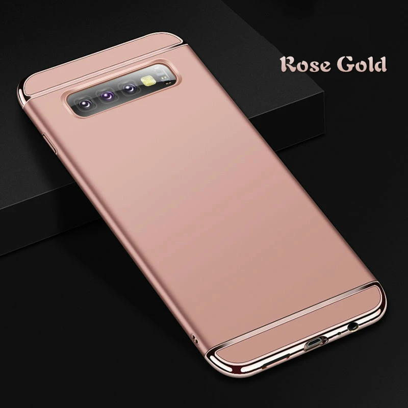 

For Galaxy S10 plus Mobile Phone Case Electroplating Fitted Frosted Hard Shell Anti-knock Cover 6.4 Inches