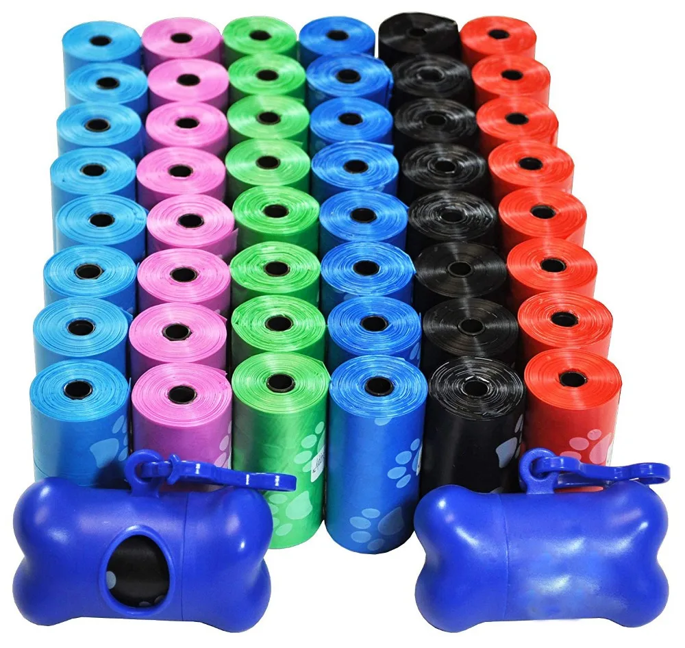 Bolsa de basura para perro, dispensador de rollos de recarga para limpieza de mascotas, soporte para residuos, accesorios para mascotas, 50rolos750uds-2