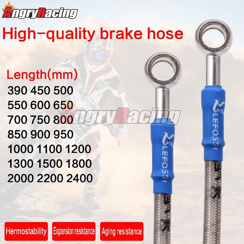 Универсальный Плетеный тормозной шланг 390 мм 2400 для гоночных внедорожников