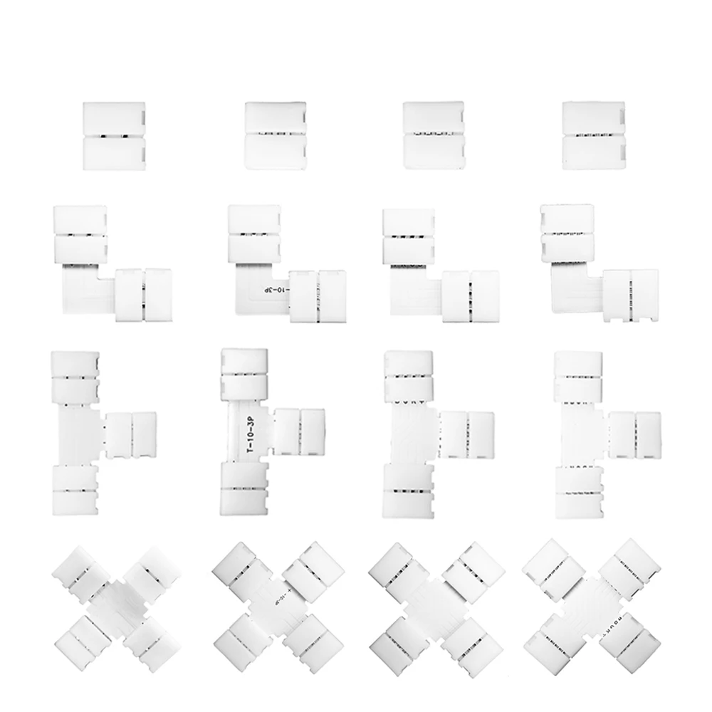 WS2811 WS2812 WS2813 WS2815 SK6812 5050 RGB Светодиодная лента 10 мм ширина 2/3/4/5pin T L X форма без пайки