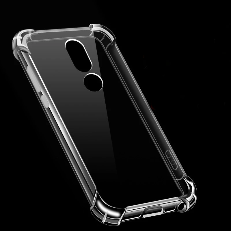 Противоскользящий силиконовый мягкий чехол для Nokia 8 Sirocco 7 Plus 1 2 3 6 X6 5 Global Dual TA-1024