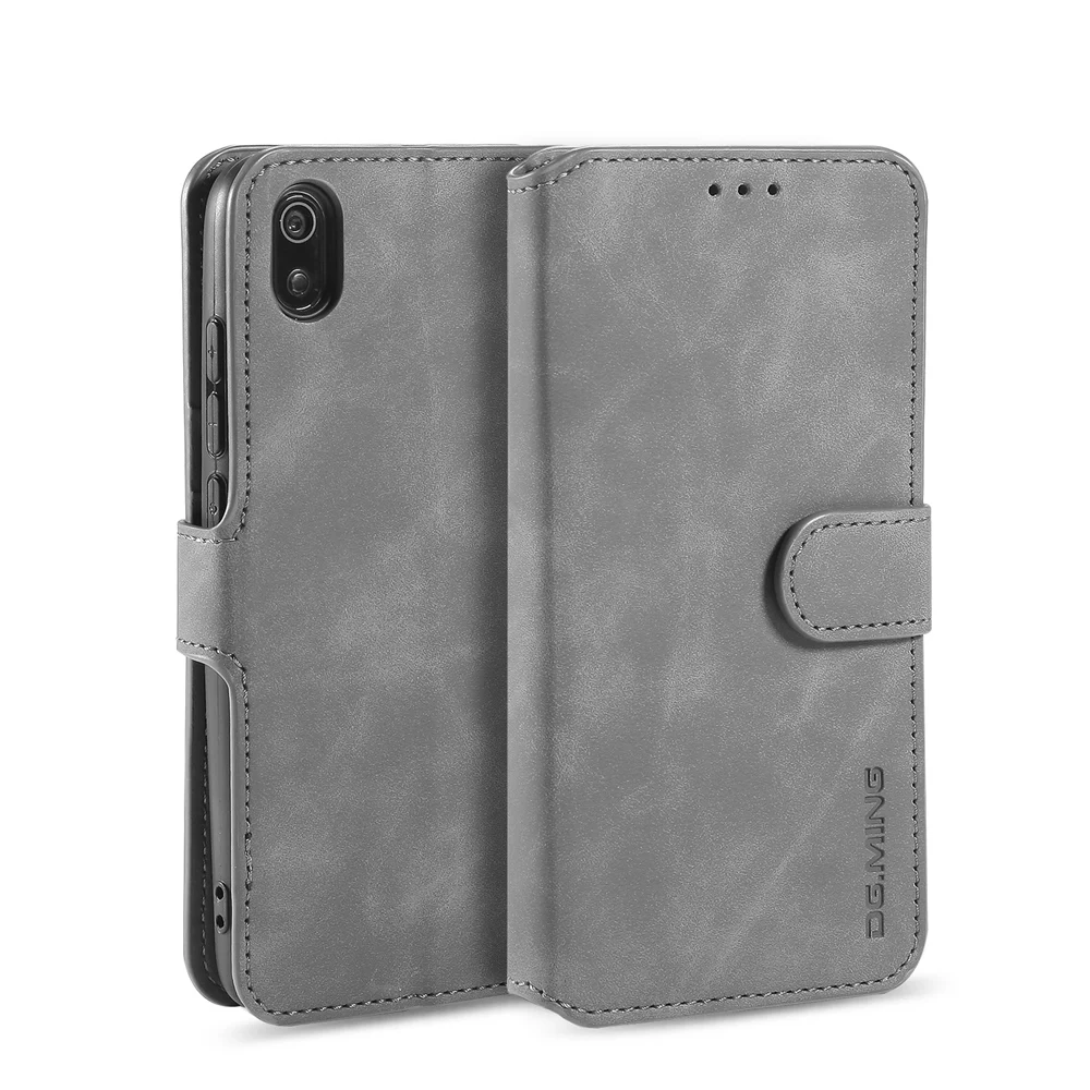 Logo Luxury Case for Redmi 8 7 7A& Note Pro 6 6A Leather Cover K20 Flip Book for Mi xiaomi A2 lite Y3 Wallet Skin touch Shell
